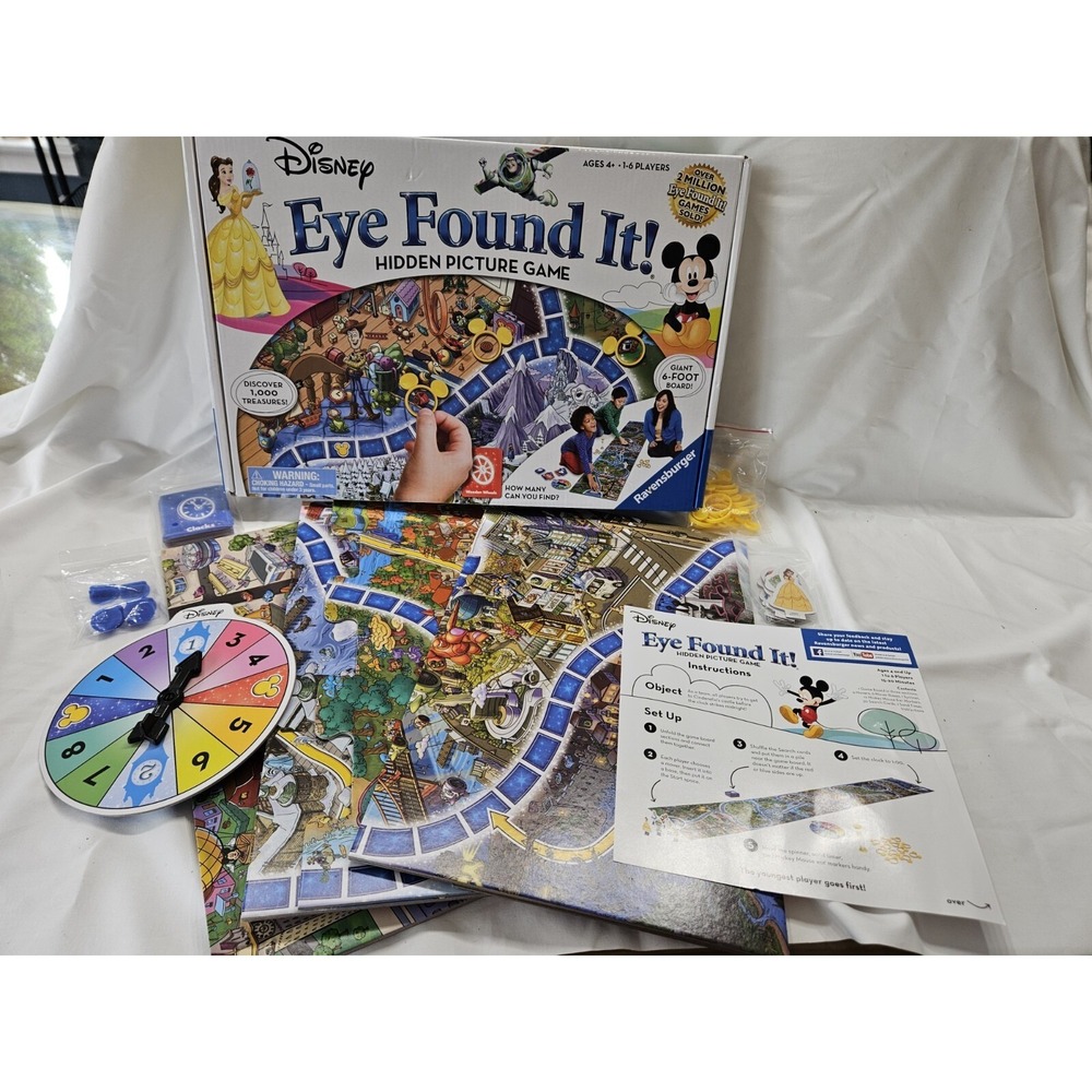 Disney Eye Found It Hidden Picture Board Game for Boys and Girls‎ Ages 4+